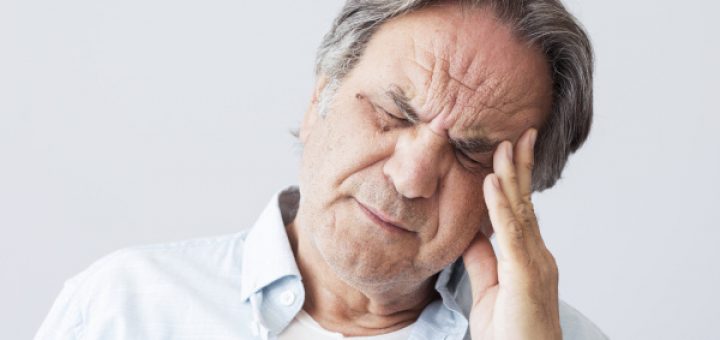 old man with headache